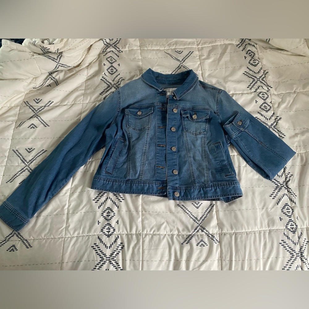 Celebrity Pink Blue Denim Jacket